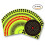 100pcs Fluorescent Green Target Stickers Bow and Stickers 4