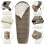 Mummy Sleeping Bag Lightweight Polyester Fill Brown 4