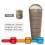 Mummy Sleeping Bag Lightweight Polyester Fill Brown 7