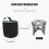 Adjustable Height Outdoor Gas Stove Foldable Windproof Burner Silver 4