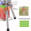 Adjustable Height Outdoor Gas Stove Foldable Windproof Burner Silver 6