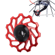 Galet de dérailleur arrière en aluminium rouge et céramique 11T
