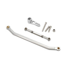 Stärkeres Lenkstangen-Set Aus Aluminiumlegierung für 1/12 MN128 Upgrade RC-Autoteil, Silber