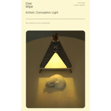 Tent Shaped Wireless Speaker Lamp Night Light Table Lamp 2 in 1 with Lighting and Music Player Functions