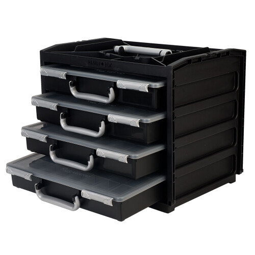 Raaco 137225 HandyBox 55 x 4 - Black/Silver 2
