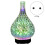 2X 3D Firework Glass USB Air Humidifier with 7 Color Led Night Light Aroma Oil Diffuser Cool Mist Maker Black EU Plug 2
