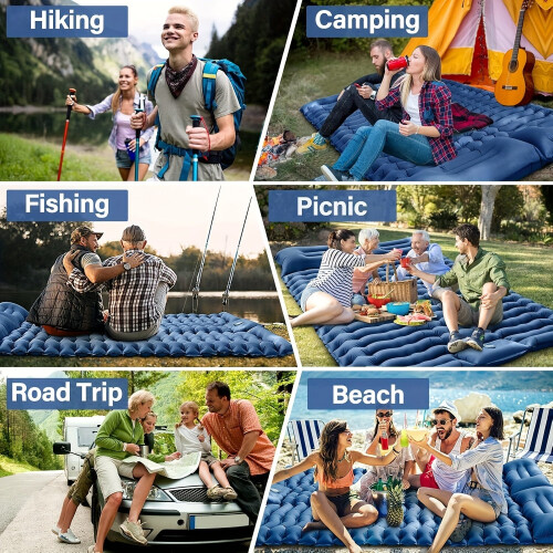 Double Self-Inflating Sleeping Pad with Pillow 2