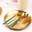 2X Stainless Steel Round Plate Camping Dishes Rust-Proof Stackable Food Serving Plate 30cm 3