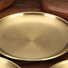 2X Stainless Steel Round Plate Camping Dishes Rust-Proof Stackable Food Serving Plate 30cm