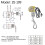 Ceiling Fan Light  Zing Ear ZE-109 Two-Wire Light  with Pull Cords for Ceiling Light Fans Lamps 8Pcs Silver 2