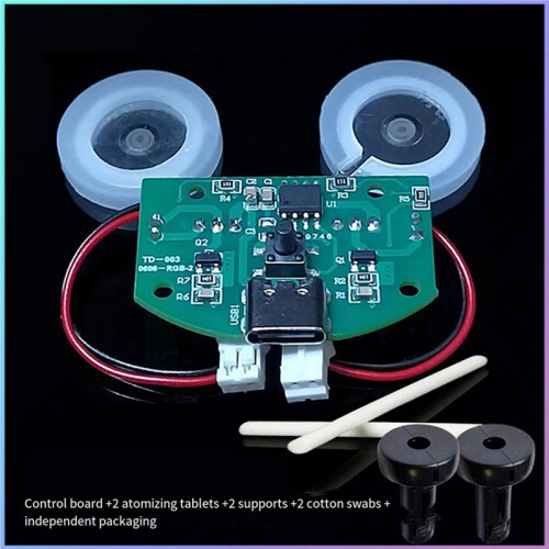 3X Dual Spray USB Humidifier Atomizer Module Dual Spray Control Board Dual Spray Atomizer Driver Board Module, Set B 1