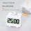 2X Digital Timer Visual Rotary Kitchen Timer Fast Settable Count  and Count Down Timer Ringing or Flashing Lights 5