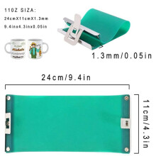 Involucro per Tazza nel Silicone da 24 Pezzi per Tazze per Sublimazione Involucri per Tazza da 11 Once per Sublimazione nel Forno Sublimazione per