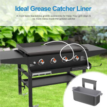 Rivestimento per Tazza di Grasso In Silicone Nero, Rivestimento per Tazza di Raccolta del Grasso Riutilizzabile Vaschetta per Grasso per Barbecue,