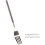 2X BBQ Retractable Fork Fruit Dessert Long Handle Fork Tableware  Kitchen Supplies Stainless Steel Fork 4