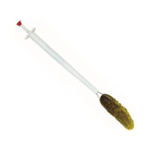 Juego de 4 Pinzas para Pepinillos de Lujo, Acero Inoxidable y Plástico, Pinza para Pimientos de Oliva