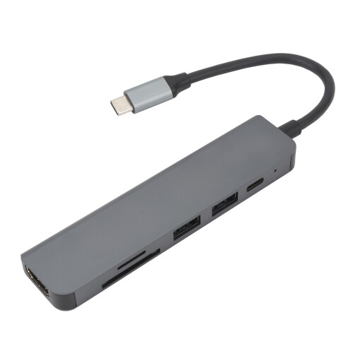 Dock USB-C 6-in-1 Argento 87W 4K 30fps 11 cm 1