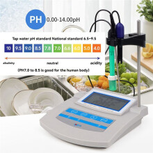 6-in-1-Wasserqualitätstester PH, TDS, EC, ORP, CF, Temp. Tischanalysator für Labor, Aquarium, Pool, Trinkwasser, UK-Stecker