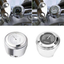 22-25mm Relógio para Motocicleta Termômetro Medidor de Temperatura À Prova D'Água Acessórios de Estilo para Motocicleta Guidão Branco