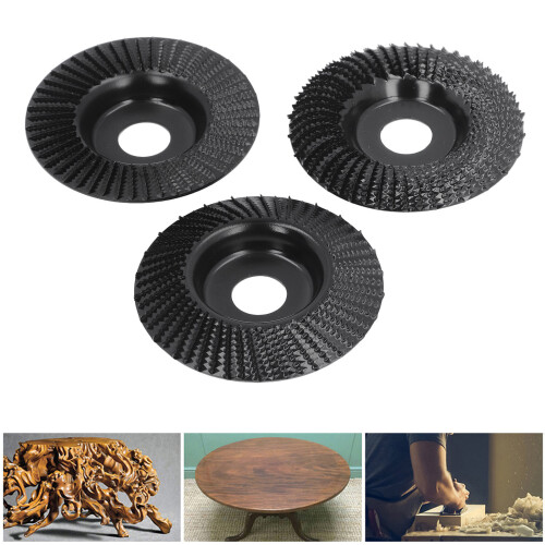 3Pcs Wood Carving Disc Set 100mm Grinder Wheels for Versatile Use