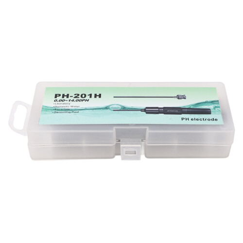 Easy Installation PH Module Probe Kit BNC Connector Sensitive Detection Measuring Range0-14PH Temperature Detection Range Long Lasting ABS Material