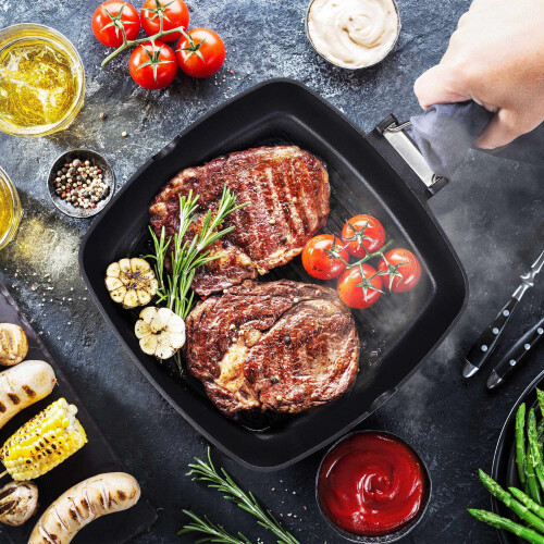 Grillpanne med sammenleggbart håndtak 1