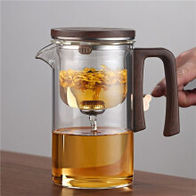 3X Magnetic Filtration Teapot - Automatic Tea Separation, Small Waist Design, Glass Teapot for Office Use