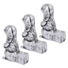3 piezas de pies para macetas de resina - Conejo de pie