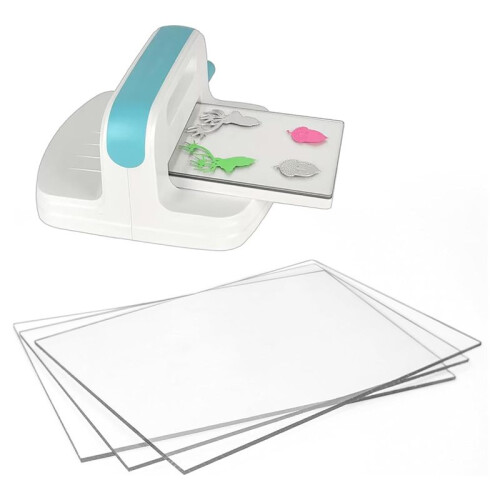 3 Pcs Clear Cutting Plate, Transparency Acrylic Cutting Pads for Embossing Crafting