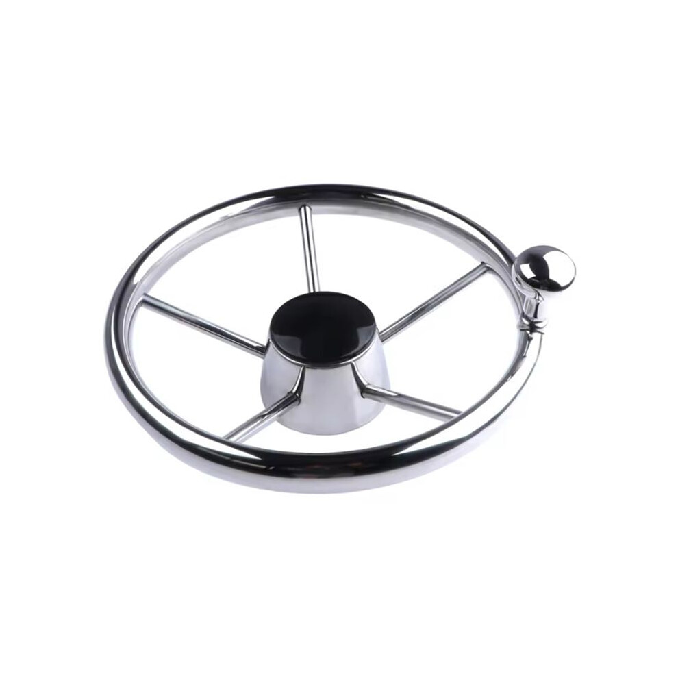 Boat Accessories Steering Wheel With Knob Stainless Steel 5 Spoke 25 Degree 11Inch For Marine Yacht 6034127301751