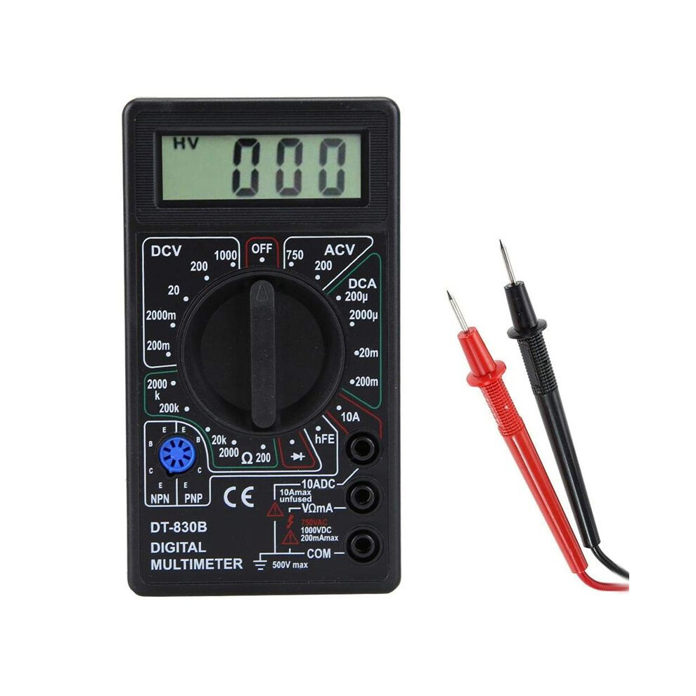 Dt830b /Ac Lcd Digital Multimeter 750/1000V Voltmeter Ammeter Ohm Tester High Safety Handheld Meter Digital Multimeter 6031164840045
