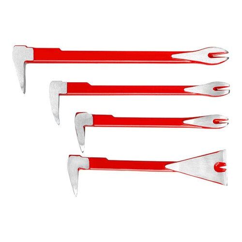 Conjunto de 4 Ferramentas para Extração de Pregos, 12 Polegadas, 1 Polegadas, 8 Polegadas - Barra de Alavanca Resistente e , para Reforma e