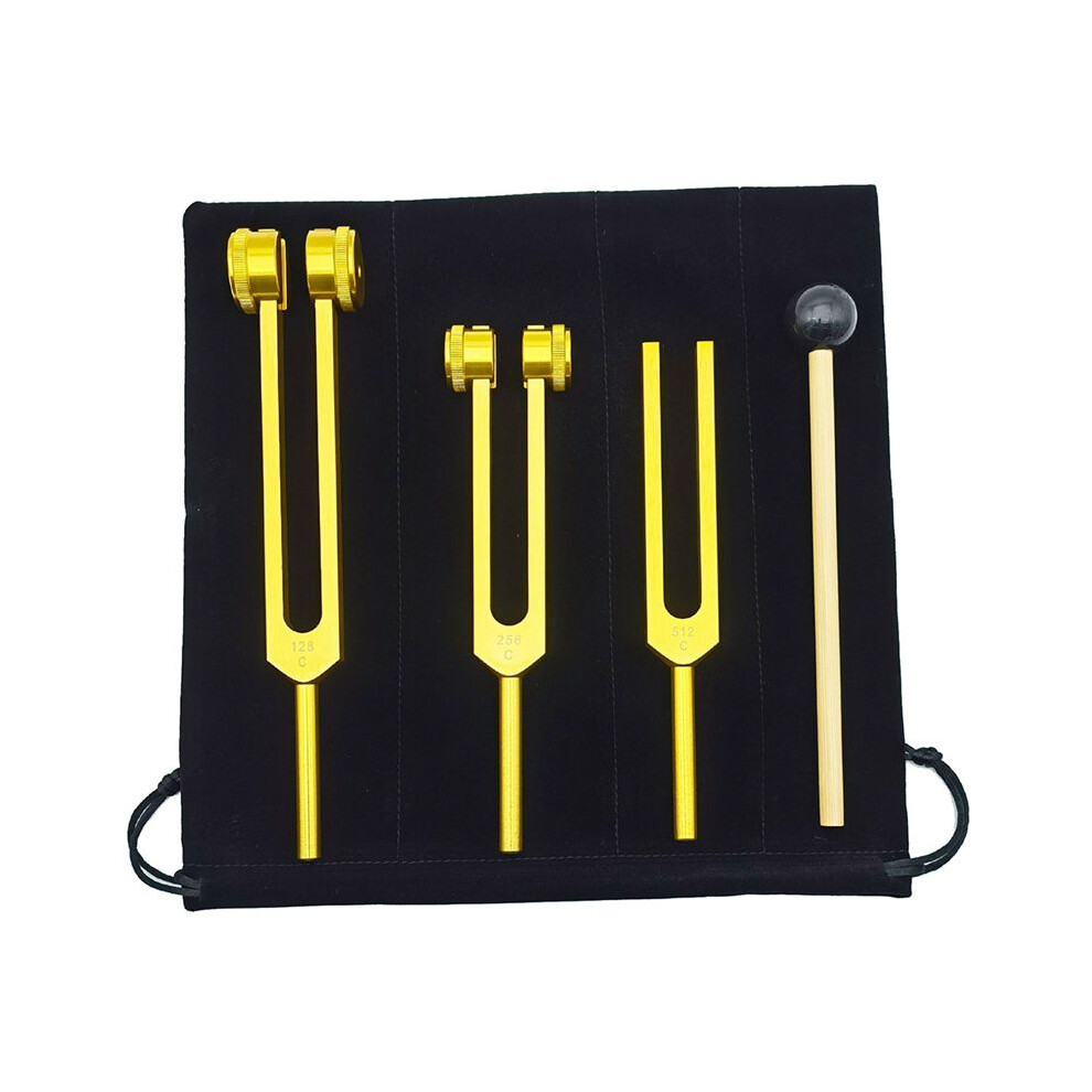 Tuning Fork Set 128 256 512Hz Yoga Tuning Forks Meditation Group Healing Aluminum Soothing Relaxing Musical Percussion B 6132206291556