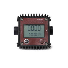 K24 Digital Gear Flow Meter with LCD Fuel Oil Water Urea Gear Flow Meter Thread