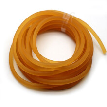 6mm Solid 10Meter High Elasticity Latex Rubber Band Elastic Rope for Fishing Slingshots Industry Sports Training Yellow