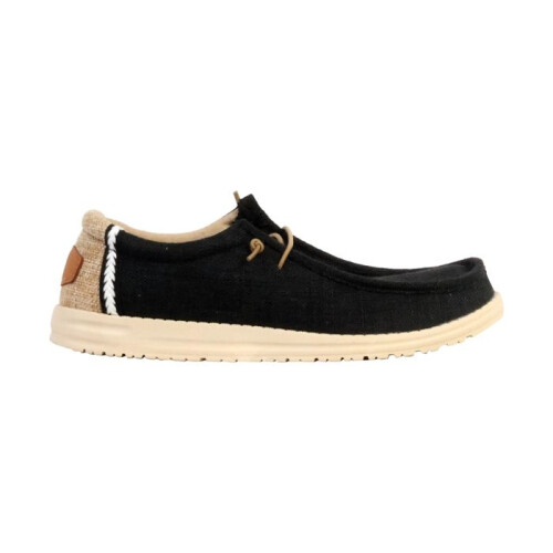 Mocassim Baixo com Cadarço Elong - Preto 1