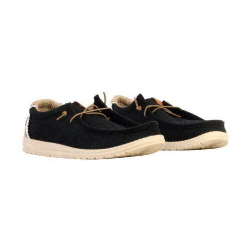 Mocassim Baixo com Cadarço Elong - Preto 2