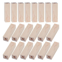 20Pcs Pre-Drilled Short Pen Blanks with 7mm Hole Blanks Rectangle Pre-Drilled Wood Pen Blanks for Turning-Pen Blanks