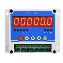 DC12-24V Non-Contact Motor Speed Tachometer 5 Channel Tachometer Hall Sensor Stop Meter RS485 Communication with MODSBU