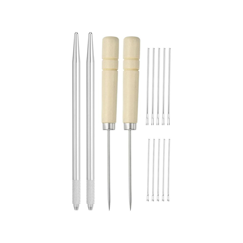 Doll Hair Rooting Holders Kit, 0.6Mm/0.8Mm Doll Hair Rerooting Knitting Needles With Awls Crochet Hooks Doll Wig Tool 4711422136975