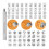 72 Pieces PU Stamping Tools Kit, PU Assorted Shape Saddle Making Stamp Punch Set, PU Stamps Punch Tools 1
