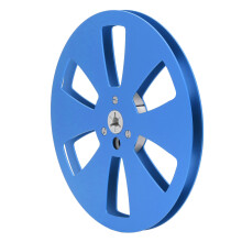 7 Zoll Aluminiumlegierung Offener Spulenkern für 1/4 Zoll Band, Universell Blau