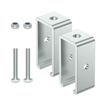 2pcs Channel Trolley Track Hanger Bracket Intermediate Support Hange Bracket for Channel Trolley Track
