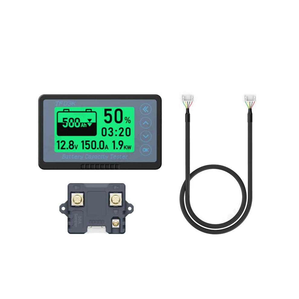 50A Tf03kh Digital Voltmeter Meter Battery Capacity Indicator Voltage Current Tester Power Meters Car Battery Detector 4711439736823