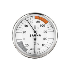 Hangende Sauna-Hygrometer voor Huishoudelijk Gebruik met Wijzerplaat voor Het Testen van de Kamertemperatuur. Sauna-Thermometer en Hygrometer.