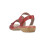 Rieker Rieker Lugano Leder Sandalen - Rot 4