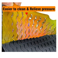 Heat-Resistant Silicone Mat Non-Slip Epoxy Resin Art Mat with Tool Organizer for Jewelry, Easy Cleanup