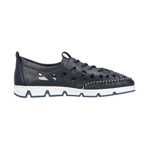 Rieker Mocassin Cuir Rieker Massa - Bleu 1