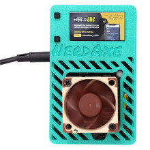 NerdAxe Miner per Bitaxe 500Gh/S BM1366 ASIC Open Source Lottery Miner Nerdminer BTC Miner Super Silent Fan Spina AU