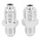 2x 6AN Power Steering Box Connectors 15